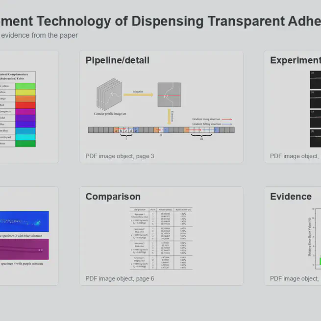 Volume Measurement Technology of Dispensing Transparent Adhesives Based on Line Laser Scanning