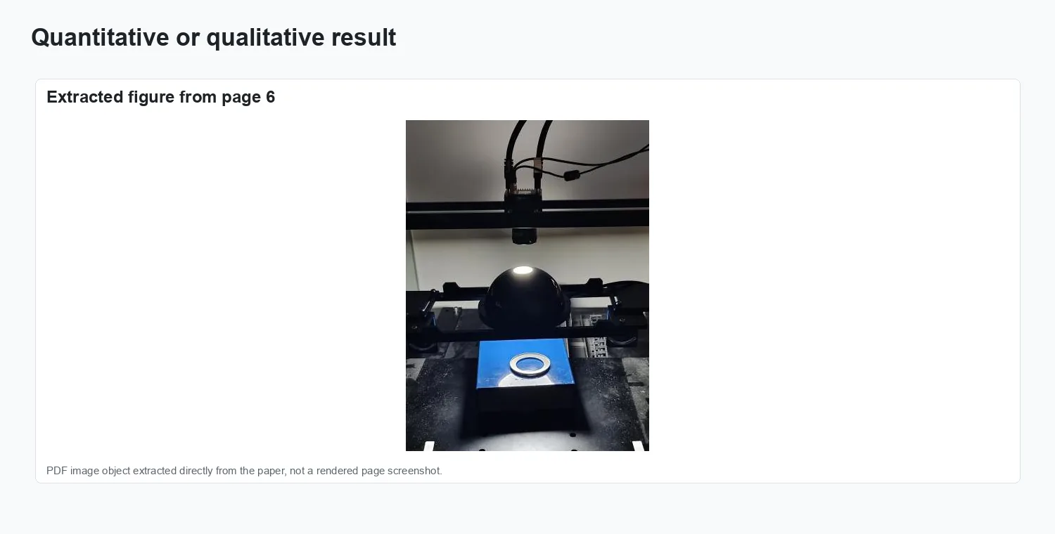 Photometric stereo-based defect detection for lithium battery top covers - Result comparison