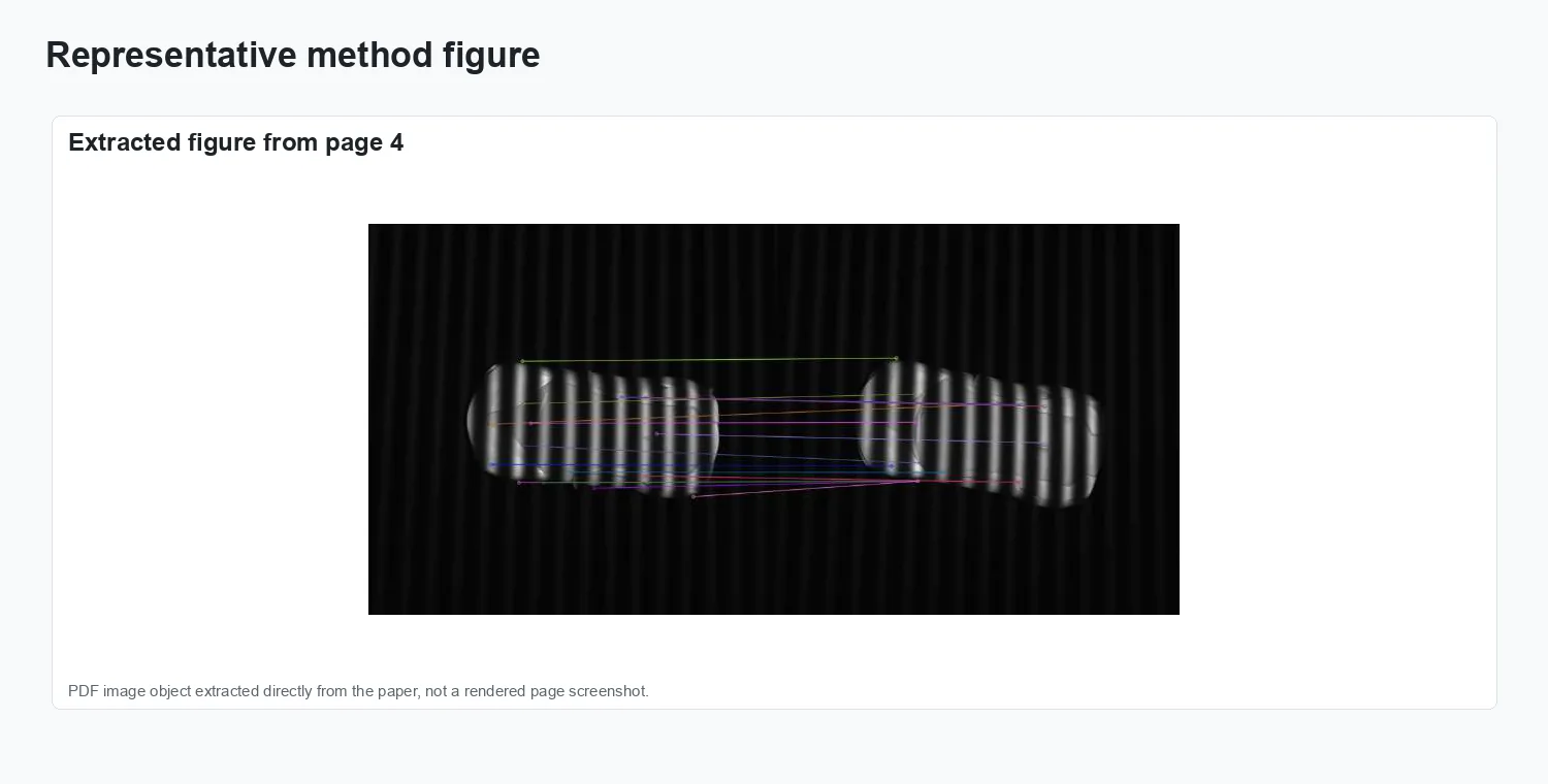Kinematic target surface sensing based on improved deep optical flow tracking - Method overview