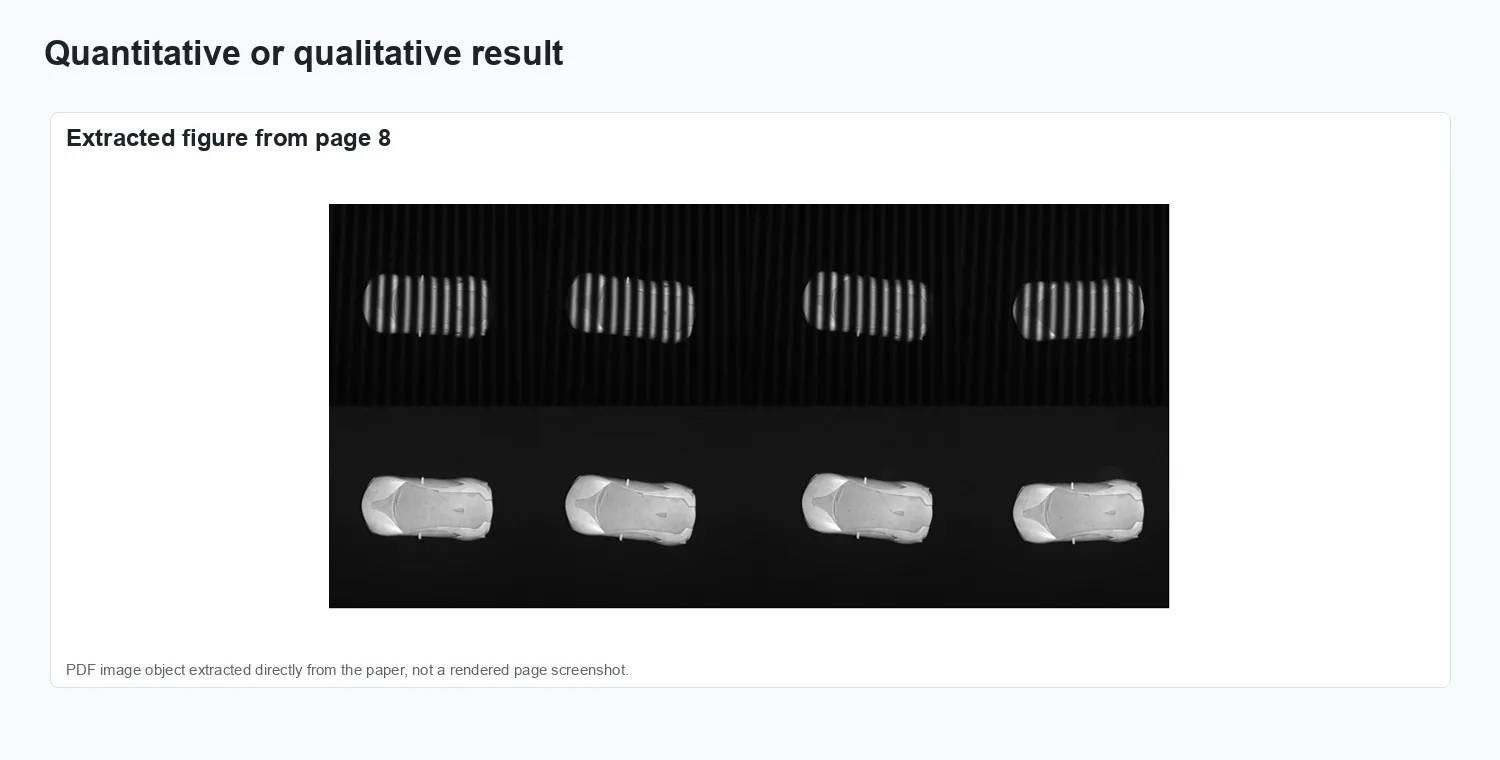 Kinematic target surface sensing based on improved deep optical flow tracking - Result comparison