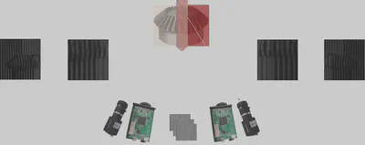 Dual-projector acquisition geometry