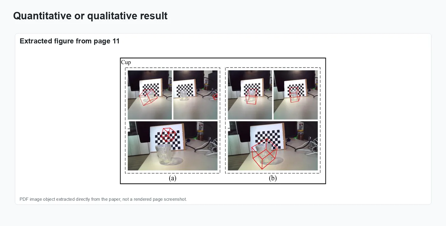 Robust Object 6D Pose Estimation Under High Dynamic Ambient Light - Result comparison