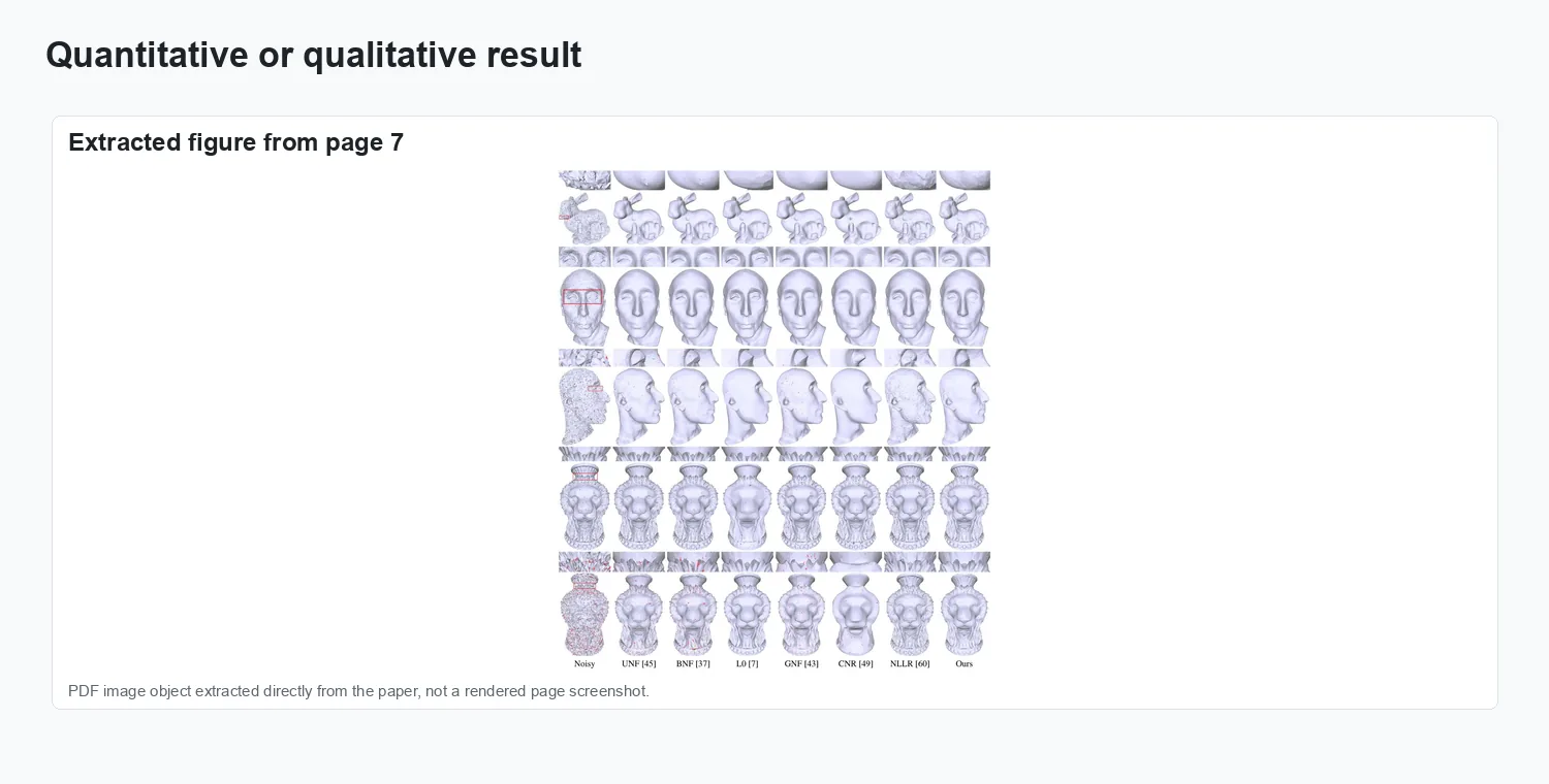 HLO: Half-kernel Laplacian Operator for surface smoothing - Result comparison